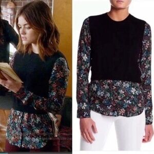 Veronica Beard Mixed Mellow cashmere silk sweater size small